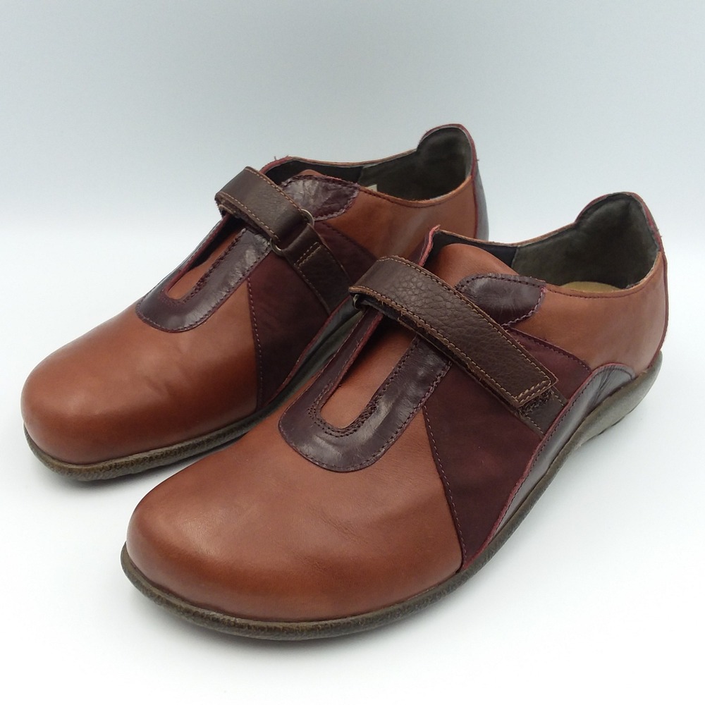 Naot Amiria Leather Comfort Shoes Adjustable Strap Brown Women's 37 / 7.5 Israel